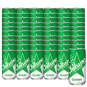 상품 이미지: 칠성사이다 210ml x 60캔 청량음료 / 탄산음료 / 탄산