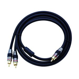 상품 이미지: 디옵텍 1RCA to 2RCA 골드 서브우퍼 케이블 3m 3RP-M70030-A uNo