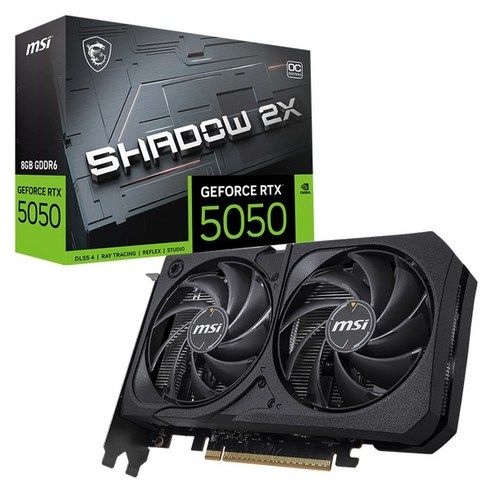 상품 이미지: MSI 지포스 RTX 5050 쉐도우 2X OC D6 8GB