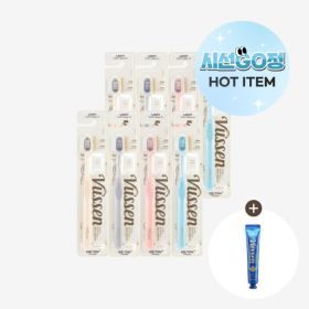 상품 이미지: (추가 할인쿠폰) 오스템 뷰센 라이트 칫솔 8P (작은헤드) + 뷰센 C 미니치약
