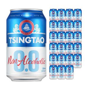 상품 이미지: 칭따오 0.0 논알콜릭 맥주 330ml 24캔 / 논알콜 맥주 No.1