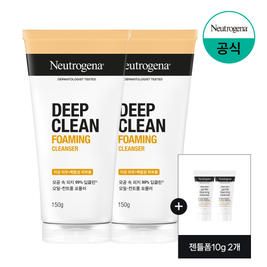 상품 이미지: 뉴트로지나 딥클린 포밍클렌저 150g x2 +젠틀폼10g 2개