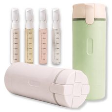 상품 이미지: 플러스앤마이너스 여행용 공병 휴대용 디스펜서 4in1 30ml 4p 세트, 1개, 화이트