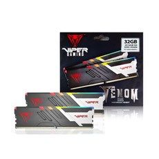 상품 이미지: PATRIOT DDR5-6000 CL30 VIPER VENOM RGB 패키지 파인인포 (32GB(16Gx2)), 1세트