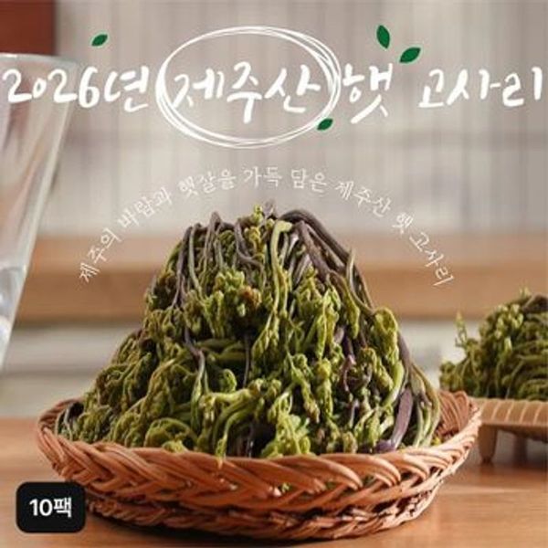 상품 이미지: (NS홈쇼핑)26년 제주 햇 고사리 150g x 10팩36011729