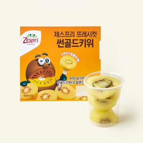 상품 이미지: 제스프리 프레시컷 썬골드키위 4개입, 1개, 400g