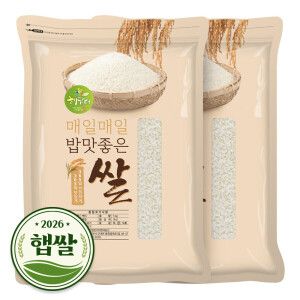 상품 이미지: (신선집중) 국산 백미 쌀 10kg (5kgX2봉) / 2026년 햅쌀 / 상등급