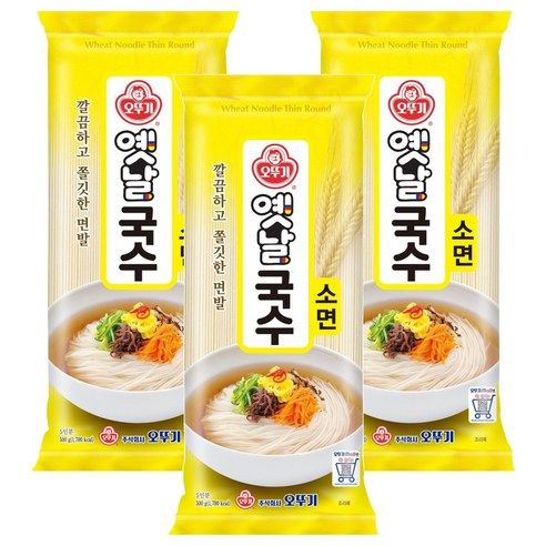상품 이미지: 오뚜기옛날 국수 소면, 500g, 3개