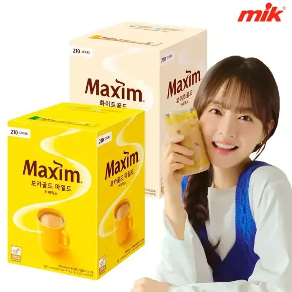 상품 이미지: 맥심 화이트골드 220T /모카골드 커피믹스 210T [라떼/카누/다크/마일드/아메리카노/믹스커피/스테비아/디카페인]