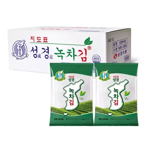상품 이미지: [성경김본사]조미김 보성 녹차 전장김30g x 20봉(1박스)