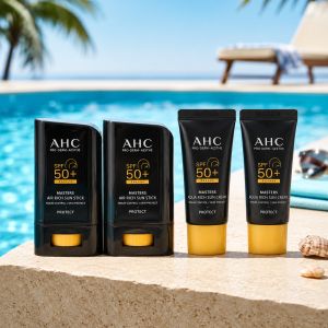 상품 이미지: AHC 선스틱 22g 2개 선크림 10ml 2개 마스터즈 에어리치 코스트코 노세범 썬스틱
