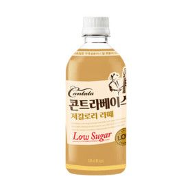 상품 이미지: 칸타타 콘트라베이스 콜드브루 저칼로리 라떼 500ml 24pet 콜드브루 커피/ 블랙커피/ 대용량 커피/ 커피음료