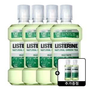 상품 이미지: 리스테린 내추럴 그린티 750ml 4개 + 리스테린 네추럴 그린티 100ml 2개 증정