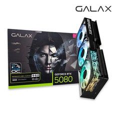 상품 이미지: 갤럭시 GALAX 지포스 RTX 50 시리즈 그래픽카드, RTX 5080 BLACK OC D7 16GB