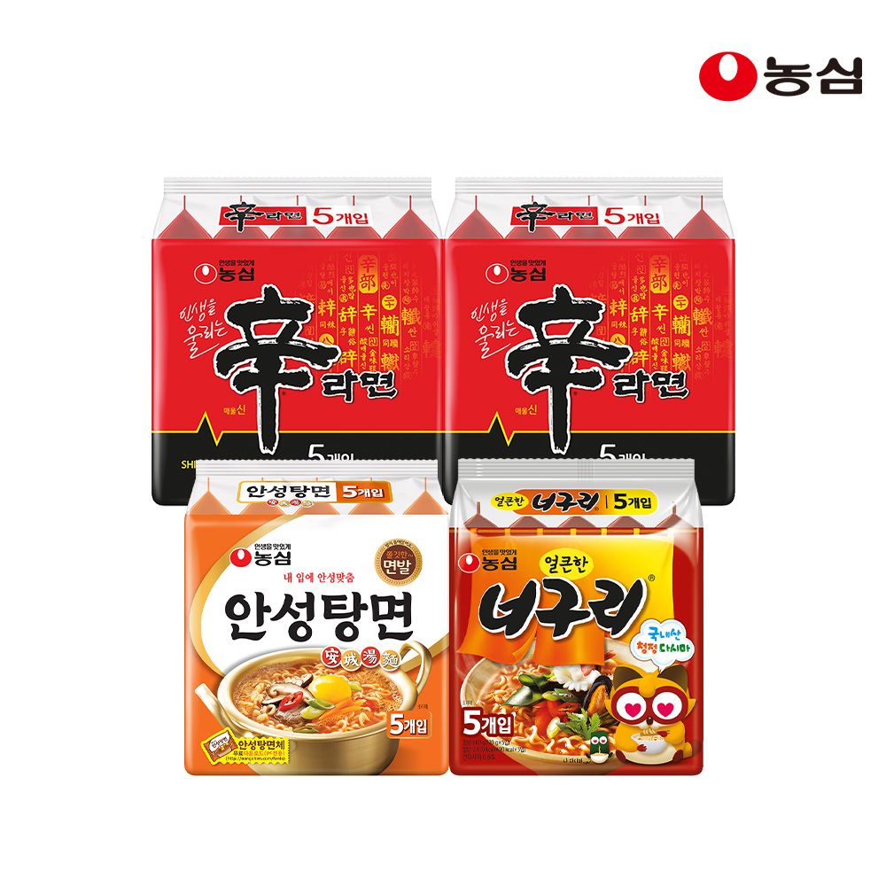 상품 이미지: 농심 신라면10p 안성탕면5p 너구리5p 20개