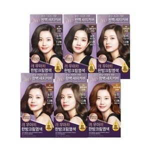 상품 이미지: (최종결제가18570원)려 우아채 영양새치염색 4개 (6컬러) +려_함빛 트리트먼트 6ml 2개