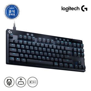 상품 이미지: 로지텍 래피드트리거 게이밍키보드 로지텍코리아 공식 PRO X TKL RAPID 키보드 블랙  마그네틱축