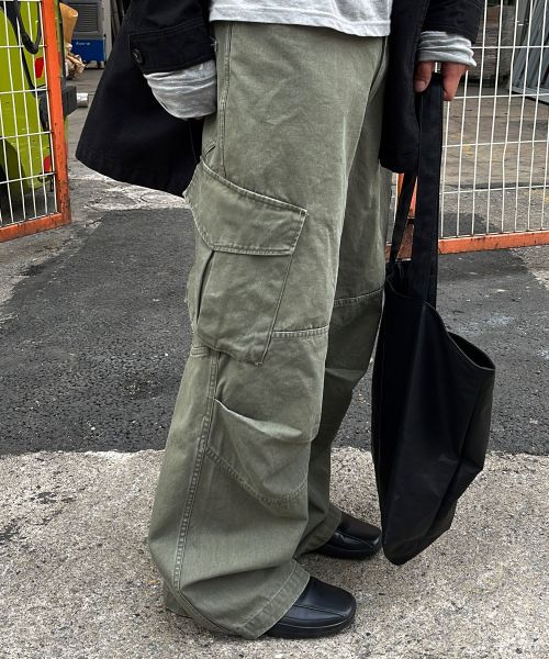 상품 이미지: [DIVEIN X 무민서] WASHED VERN CARGO PANTS (KHAKI)