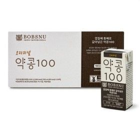 상품 이미지: 밥스누 ㅁ껍질째 통째로 갈아넣은 약콩100 190ml (190mlx24팩)