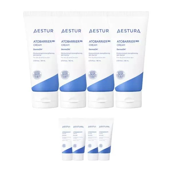 상품 이미지: [본사직영]에스트라 아토베리어365 크림 80ML 4개+크림30ml 2개 +로션 30ml 2개