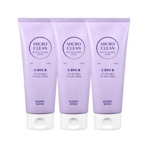 상품 이미지: (최종결제가15390원)해피바스 마이크로 클린 딥 클렌징폼 150g 3개