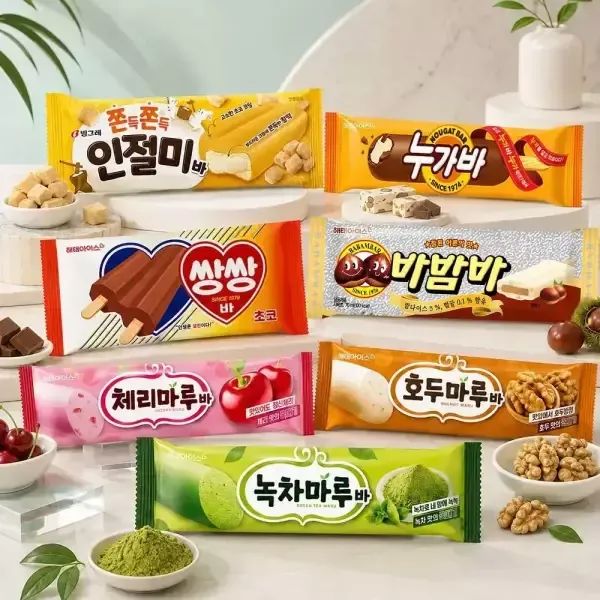 상품 이미지: [20+20] 해태 바 20+20 골라담기 / 쌍쌍바 누가바 바밤바 인절미바 호두마루 체리마루 녹차마루