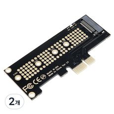 상품 이미지: 컴스 PCI Express 변환 컨버터 M.2 NVME Key M to PCI-E 1x 변환 카드, IF796, 2개