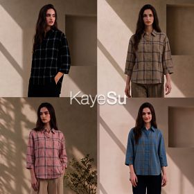 상품 이미지: 케이수 26FW 코튼린넨 블렌디드 체크셔츠 2종