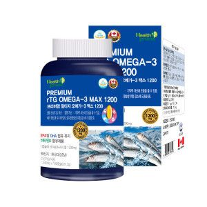 상품 이미지: 프리미엄 rTG 알티지 오메가3 1200 비타민D 6개월분 EPA DHA 합 1200mg