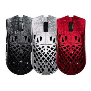 상품 이미지: ATK GEAR GHOST Ultimate 초경량 탄소섬유 블루투스 유선 무선 게이밍 마우스 PAW3950Ultra 8K수신기