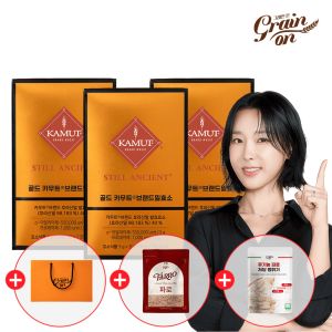 상품 이미지: 그레인온 골드 카무트효소 3개월분(3g x 90포) + 파로500g + 파로뻥튀기 + 쇼핑백
