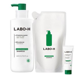 상품 이미지: (최종결제가28110원)보에이치 탈모증상완화 샴푸 두피강화 400ml+리필 400ml +증정