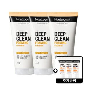 상품 이미지: 뉴트로지나 딥클린 포밍 클렌저 150g 3개 + 뉴트로지나 아크네 클렌징 폼 10g 3개 증정