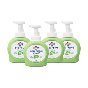 상품 이미지: 아이깨끗해 핸드워시 청포도향 490ml 본품 용기 4개