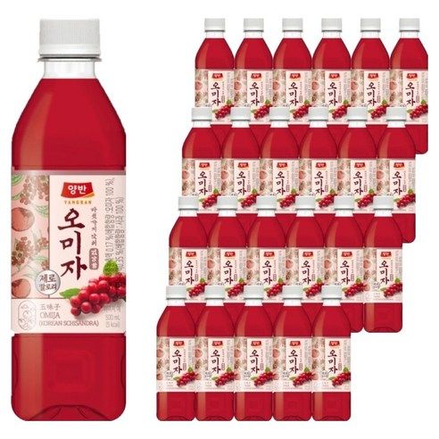 상품 이미지: 양반 오미자 음료, 500ml, 24개