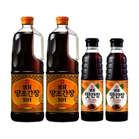 상품 이미지: 샘표 양조간장501 1.7L 2개+맛간장 조림볶음용 500ml 2개