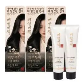 상품 이미지: 여인비책 피부무착 염색약 두피에 묻지않는 새치 염색제 120g 4개 구성