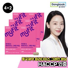 상품 이미지: 4+2 동국제약 마이핏 파라다이스 그레인 버닝 56정 6-파라돌 / 총6박스