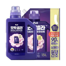 상품 이미지: 피지 모락셀라 실내건조 섬유유연제 코튼향 2L + 리필 1.5L