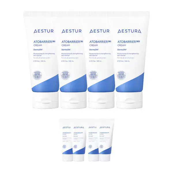 상품 이미지: [본사직영]에스트라 아토베리어365 크림 80ML 4개+크림30ml 2개 +로션 30ml 2개
