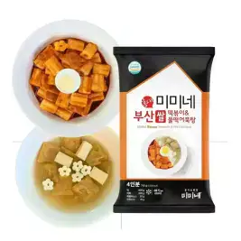 상품 이미지: '소비기한 임박' 미미네 부산 쌀떡볶이 & 물떡 어묵탕 4봉 (16인분)