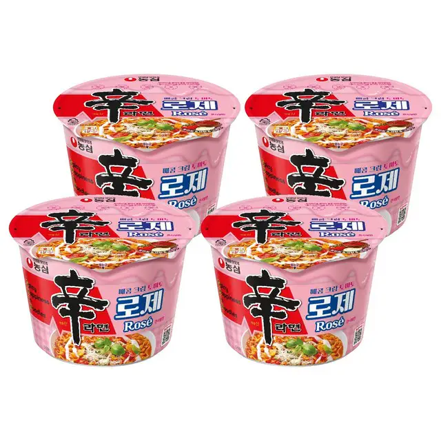 상품 이미지: 신라면 로제 큰사발면 108g, 4개