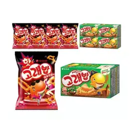 상품 이미지: 오리온 고래밥볶음 46g, 5개 + 핫고래밥 매콤양념 56g, 5개