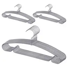 상품 이미지: 코멧 코팅 논슬립 옷걸이, 그레이, 30개