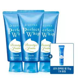 상품 이미지: 센카 퍼펙트 휩 프레시 100g 3개 + 미니 휩 15g
