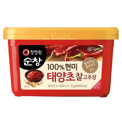상품 이미지: 청정원순창 현미 태양초 찰고추장, 3kg, 1개