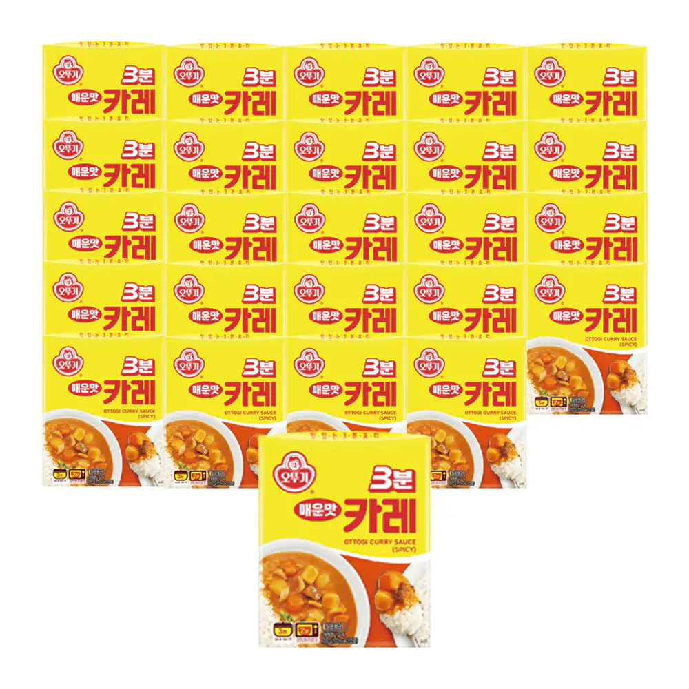 상품 이미지: 오뚜기 3분 카레 매운맛, 200g, 24개