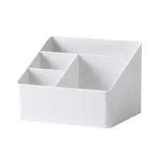 상품 이미지: 앙플러스 깔끔 책상 데스크 오거나이저 연필꽂이 수납 정리함, 1개, 화이트