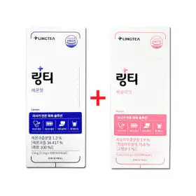 상품 이미지: 링티 레몬맛 1박스10포+복숭아맛 1박스10포 수분보충