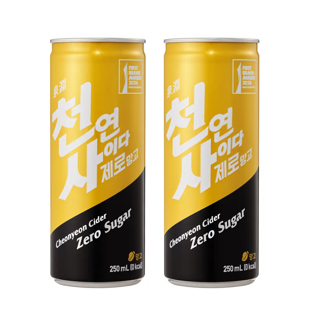 상품 이미지: (신제품)천연사이다 제로 망고 250ml X 30캔